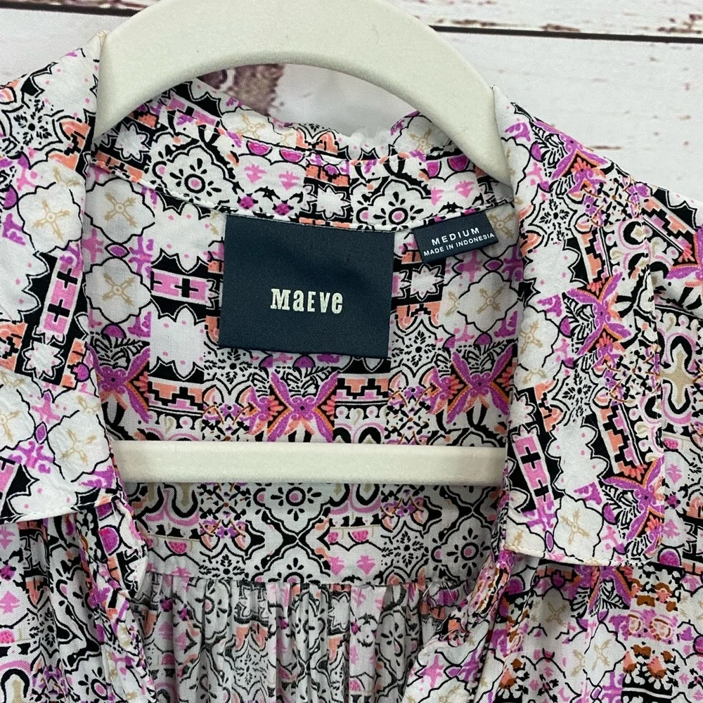 Anthropologie • Maeve Islet Button Down Top - Picture 6 of 7